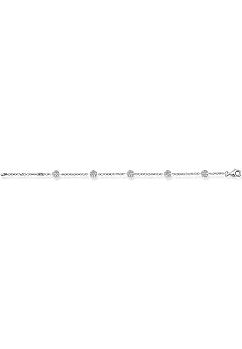 THOMAS SABO Damen-Armband 925 Silber Zirkonia weiß Brillantschliff 19.5 cm - SCA150002