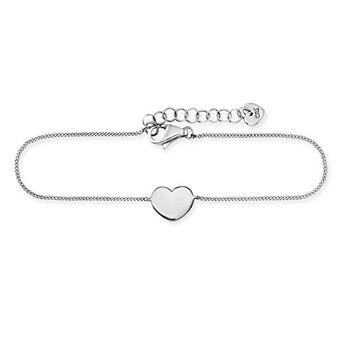 cai Damen Armband 925/- Sterling Silber 16+3cm rhodiniert ohne Stein weiß 360260171