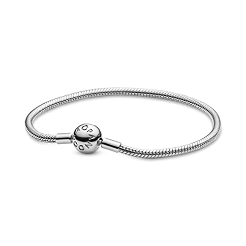 PANDORA Damen Armband Kugelverschluss, glatt 925 Silber 17 cm 590728 17