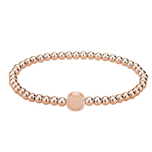 Liebeskind Berlin Beads-Armband aus Edelstahl LJ-0030-B-17 IP roségold