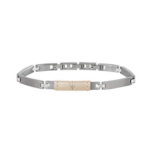 MASERATI Herren-Statement-Armbänd er Edelstahl JM218AMD03