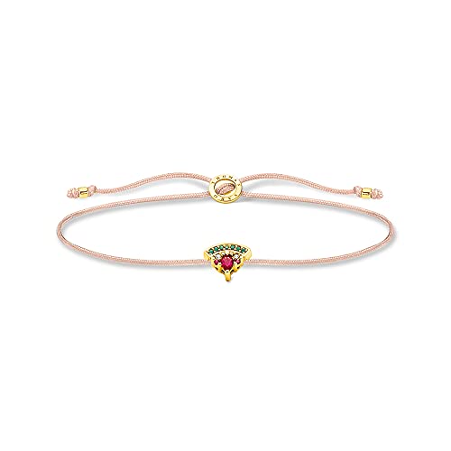 THOMAS SABO Damen Armband Gold Little Secrets Wassermelone 925 Sterlingsilber LS126-488-7-L20V