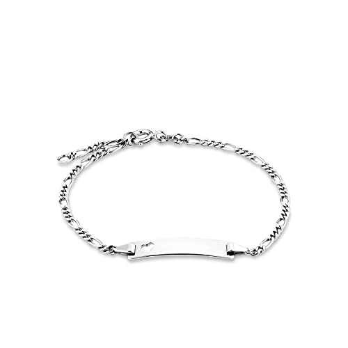 Amor Identarmband 925 Sterling Silber Damen Armschmuck, 16+2 cm, Silber, Kommt in Schmuck Geschenk Box, 2016493