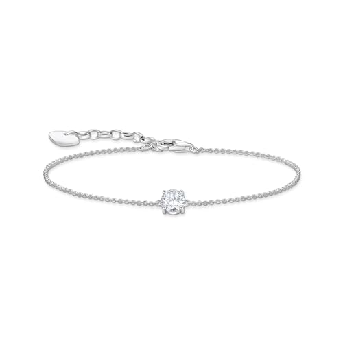 Thomas Sabo Armband mit weißem Zirkonia-Anhänger 925 Sterlingsilber A2156-051-14