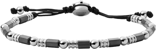 Diesel Armband Für Männer Stackables, L 180-195mm X B 6.75mm X H 4.0mm Silber Edelstahlarmband, DX1312040