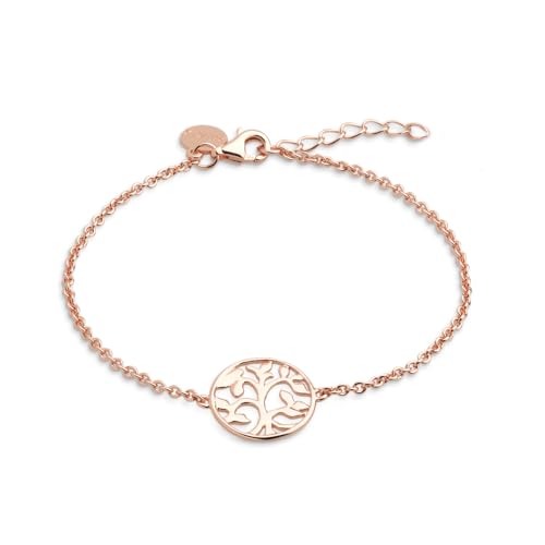 XENOX XS2897R Damen Armband Lebensbaum Symbolic Power Sterling-Silber 925 Rose 20 cm