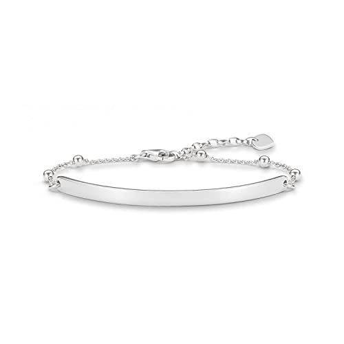 Thomas Sabo Damen-Armband Love Bridge 925 Sterling Silber Länge von 16.5 bis 19.5 cm Brücke 5.4 cm LBA0044-001-12-L19,5v