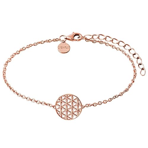 XENOX XS2899R Damen Armband Lebensblume Symbolic Power Sterling-Silber 925 Rose 20 cm