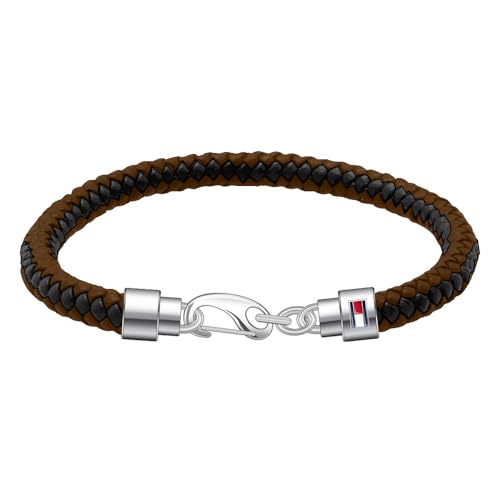 Tommy Hilfiger Jewelry Lederarmband für Herren Schwarz und Braun - 2790047