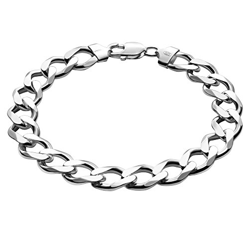 925 Silber Armband für Männer - 23 cm Länge - Hochwertiges Silberarmband - Schmuck Geschenk mit Box - Anlaufgeschützt und Nickelfrei