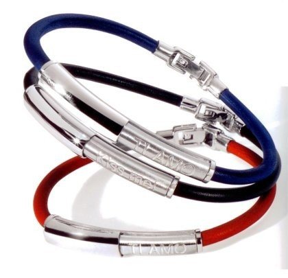 Morellato Doppiogioco 8914 blaues Lederarmband