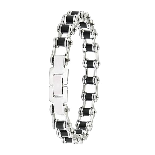 GALPADA 1stk Herren Edelstahlarmband Armbänder Schwarzes Armband Für Männer Handgelenkbandagen Herrenmanschette Herren Handgelenkketten Männer Titan Kettenarmband Für Männer Herren Armband