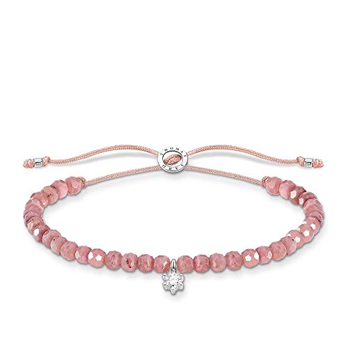 Thomas Sabo Armband rosa Perlen mit weißem Stein 925 Sterling Silber A1987-401-9-L20V