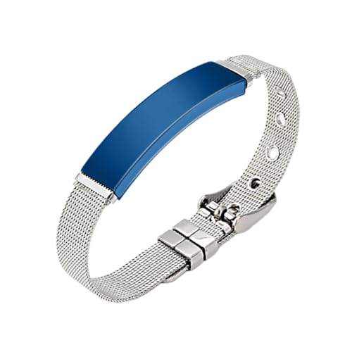 Itkcozcg Modischer Schmuck, Paar-Armband mit Gravur, elegantes Armband, Verzierung, Gravur, Edelstahlarmband für Paare, Stainless Steel